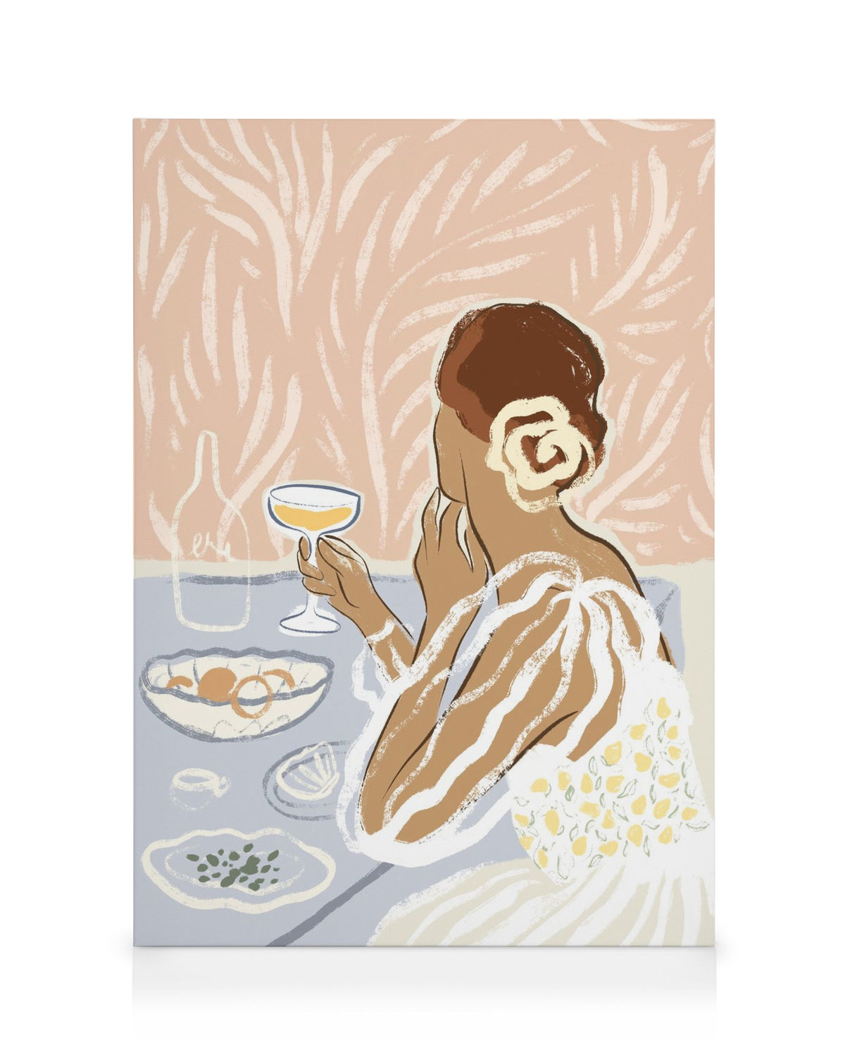 Having a Drink Canvas print