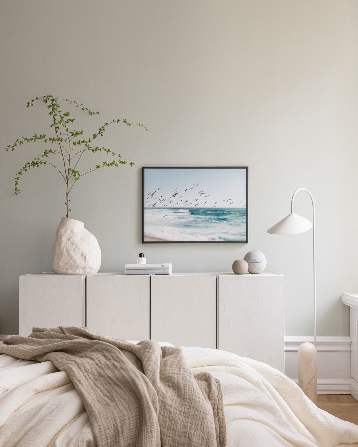 Birds on Seascape Canvas print