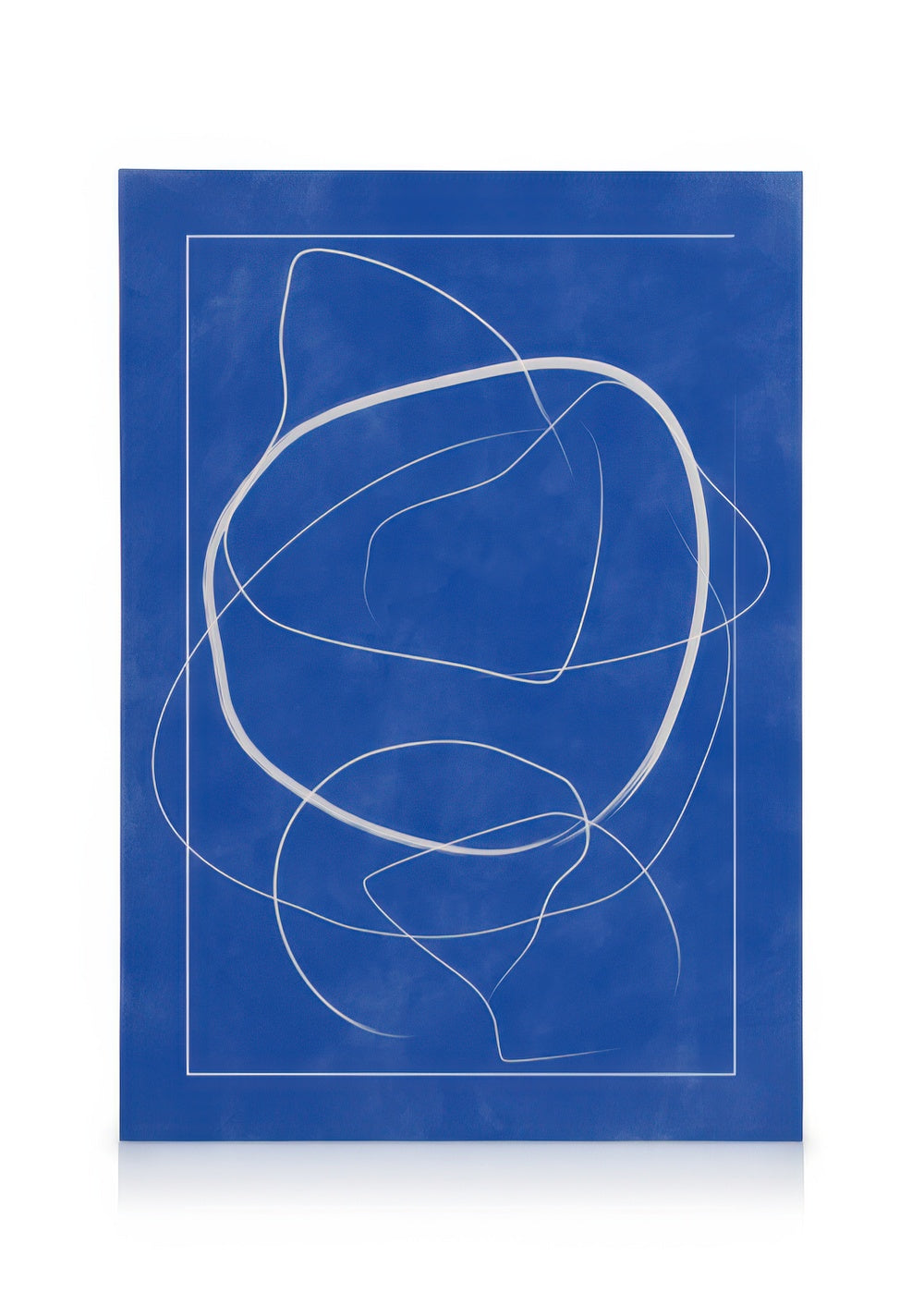 The Print Republic - Abstract Blue Lines Canvas print