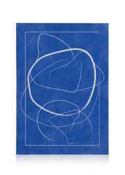 The Print Republic - Abstract Blue Lines Canvas print