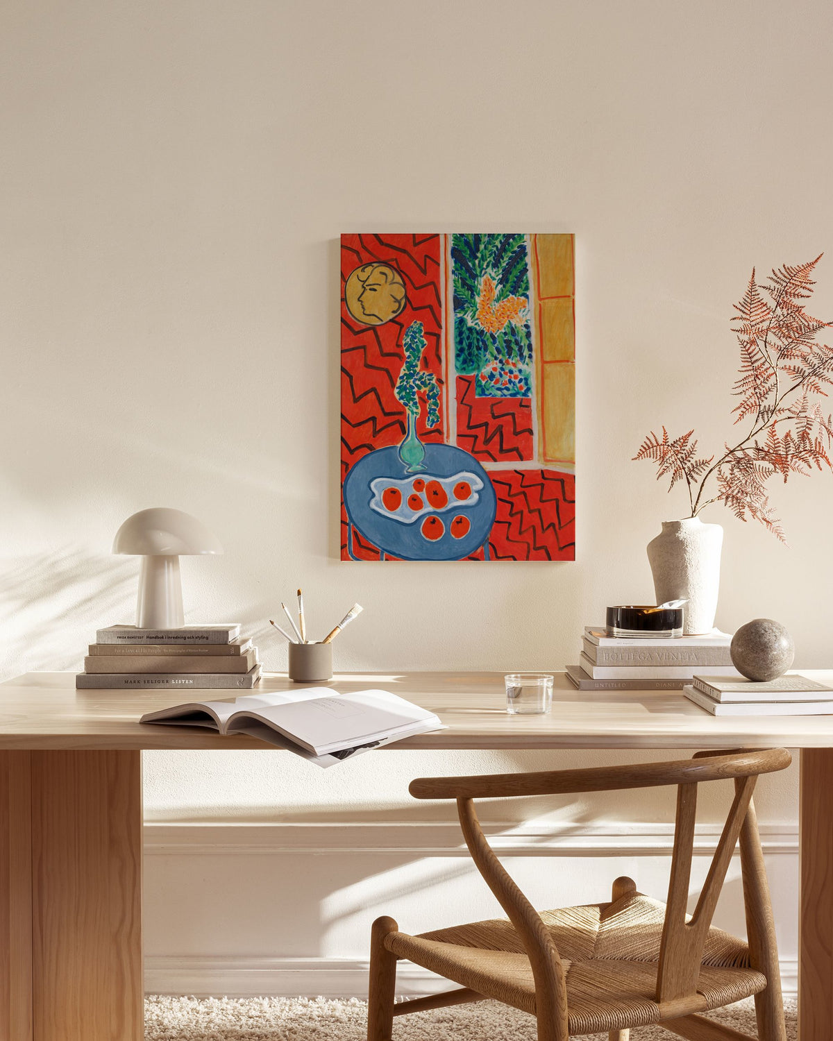 Matisse - Red Interior, Still Life on a Blue Table Canvas print