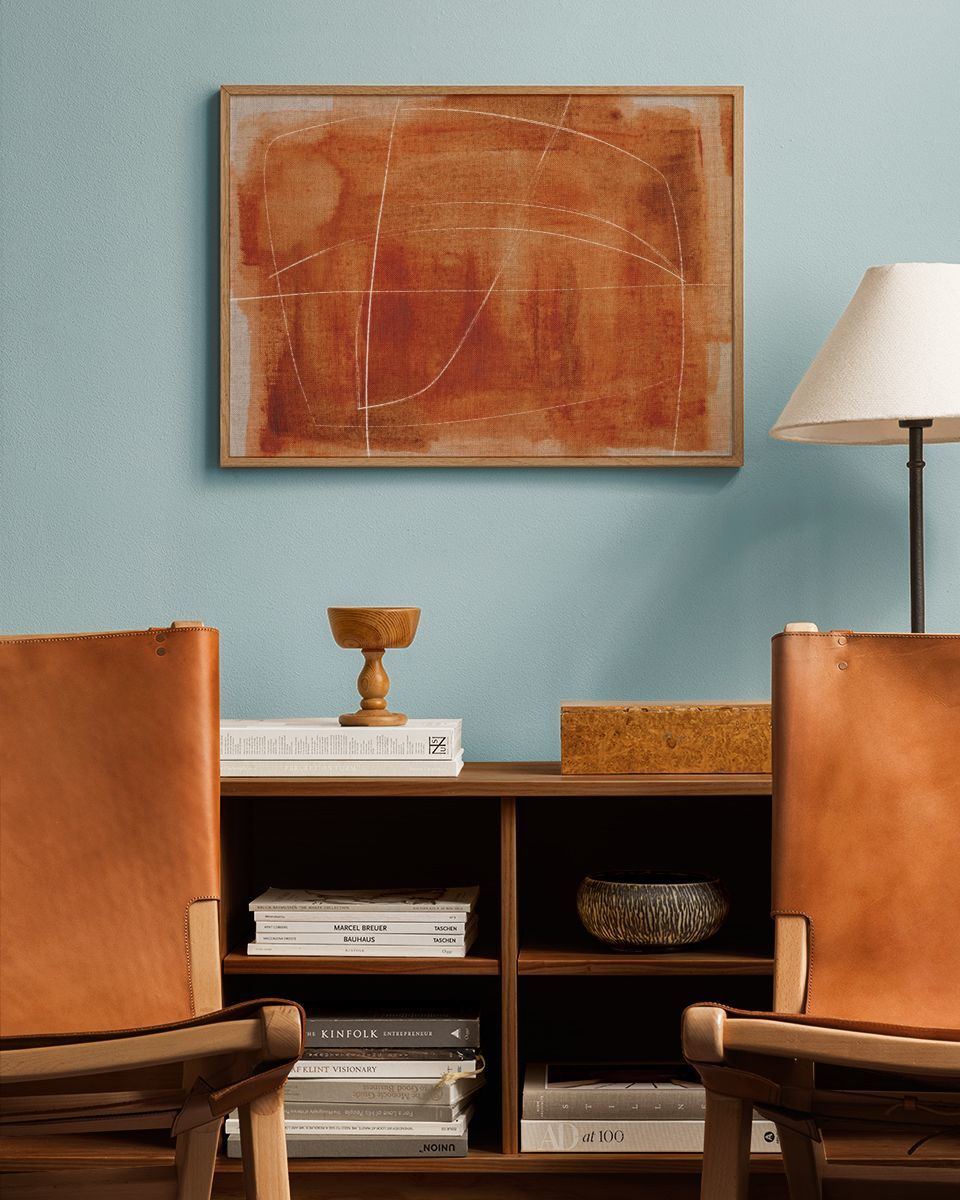Terracotta Lines Print