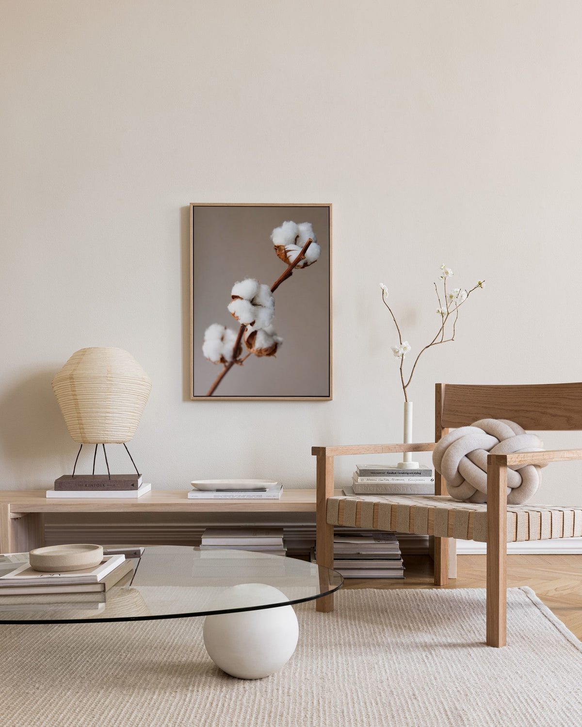 Cotton Flower Canvas print