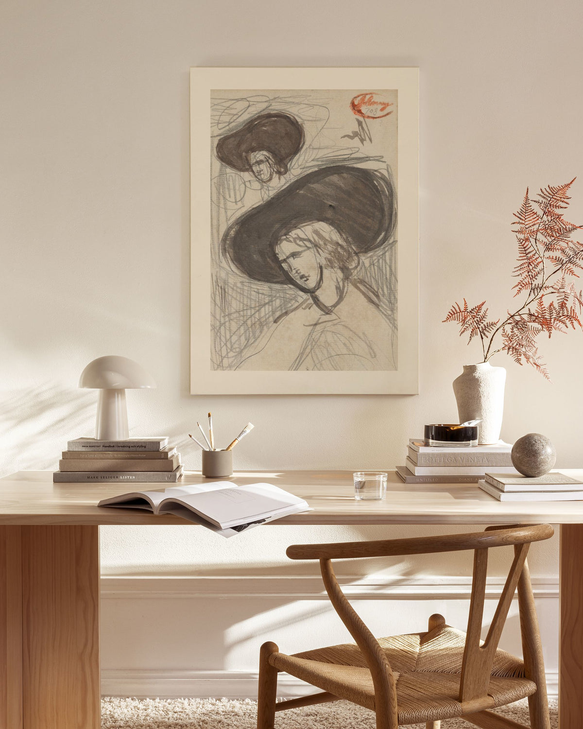 George Romney - Sketch Canvas print