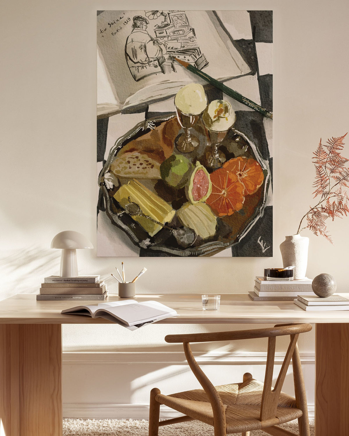 Ekaterina Zagorska - Parisian Breakfast Canvas print
