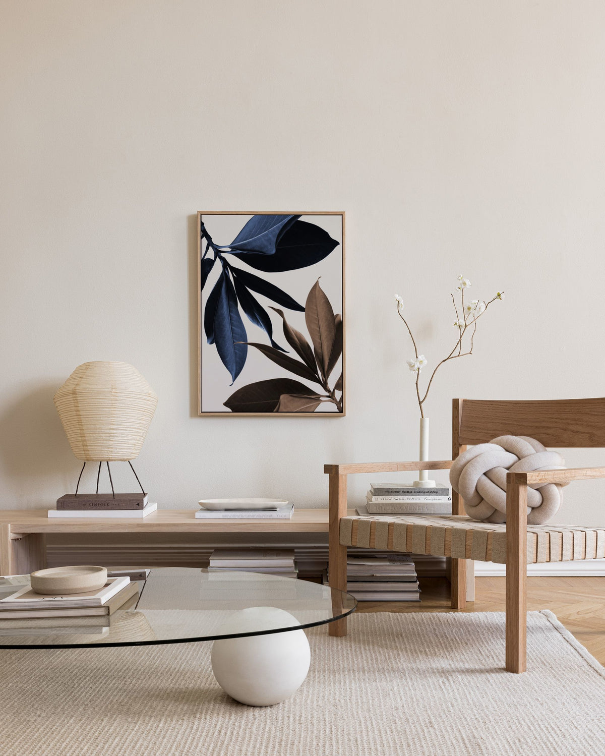 Blue Magnolia No1 Canvas print