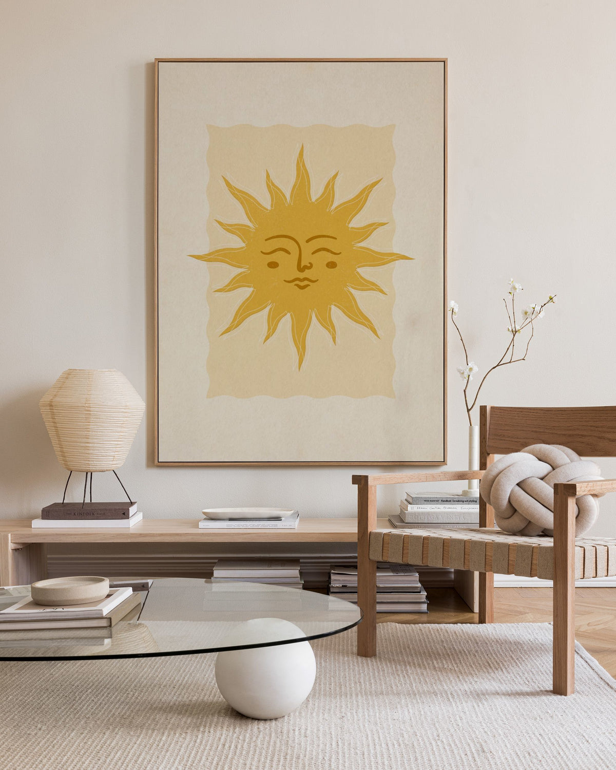 Warming Sun Canvas print