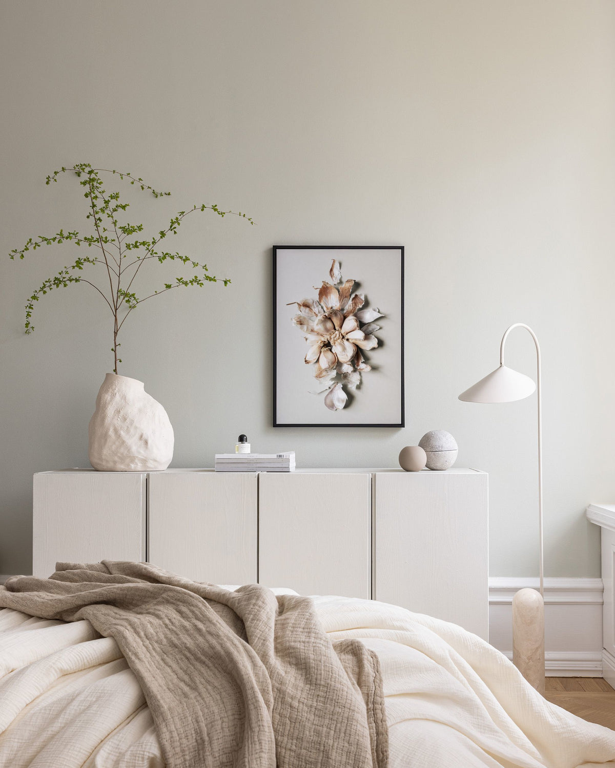 Flower of Garlic Canvas print
