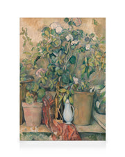 Paul Cézanne - Terracotta Pots and Flowers Canvas print