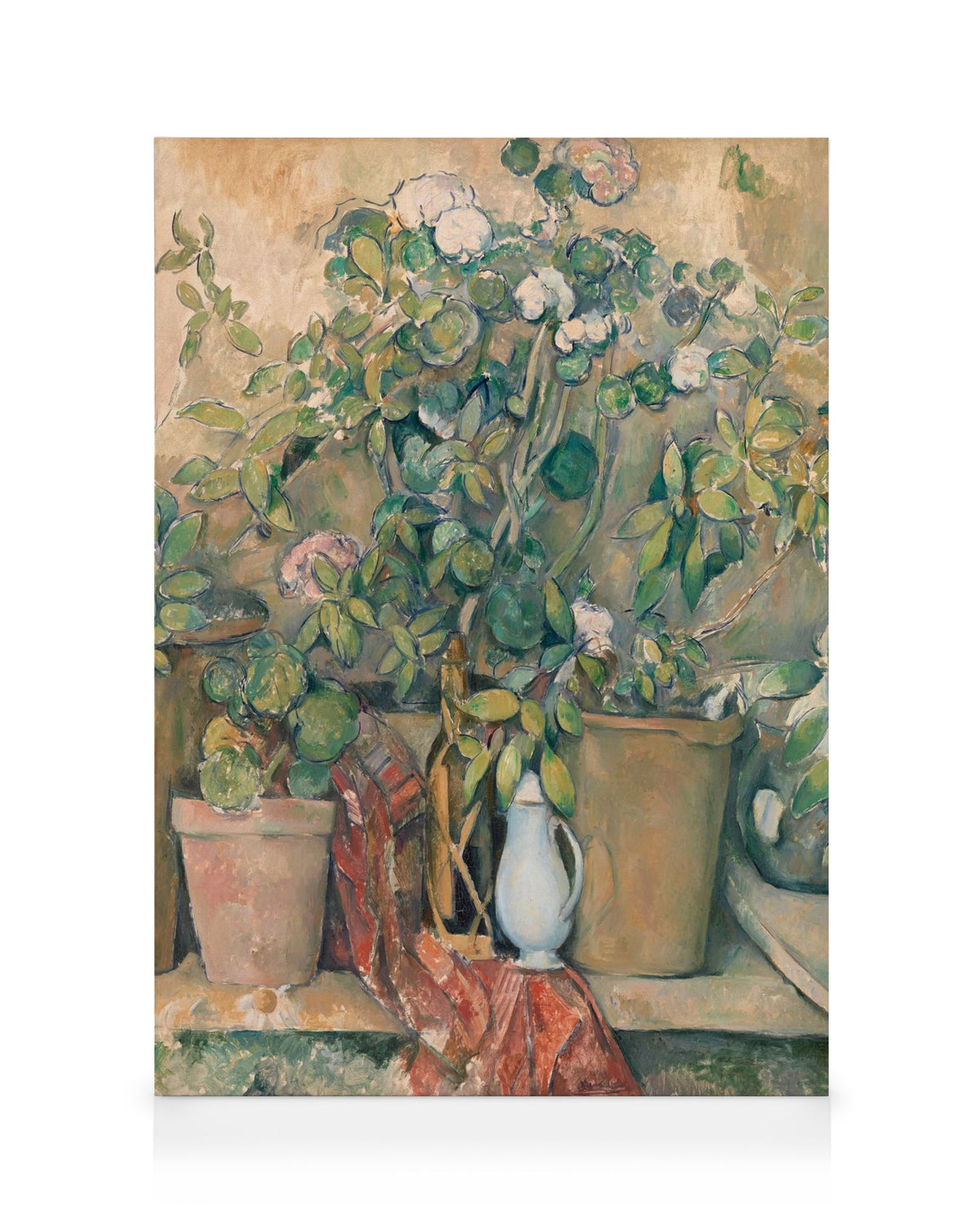 Paul Cézanne - Terracotta Pots and Flowers Canvas print