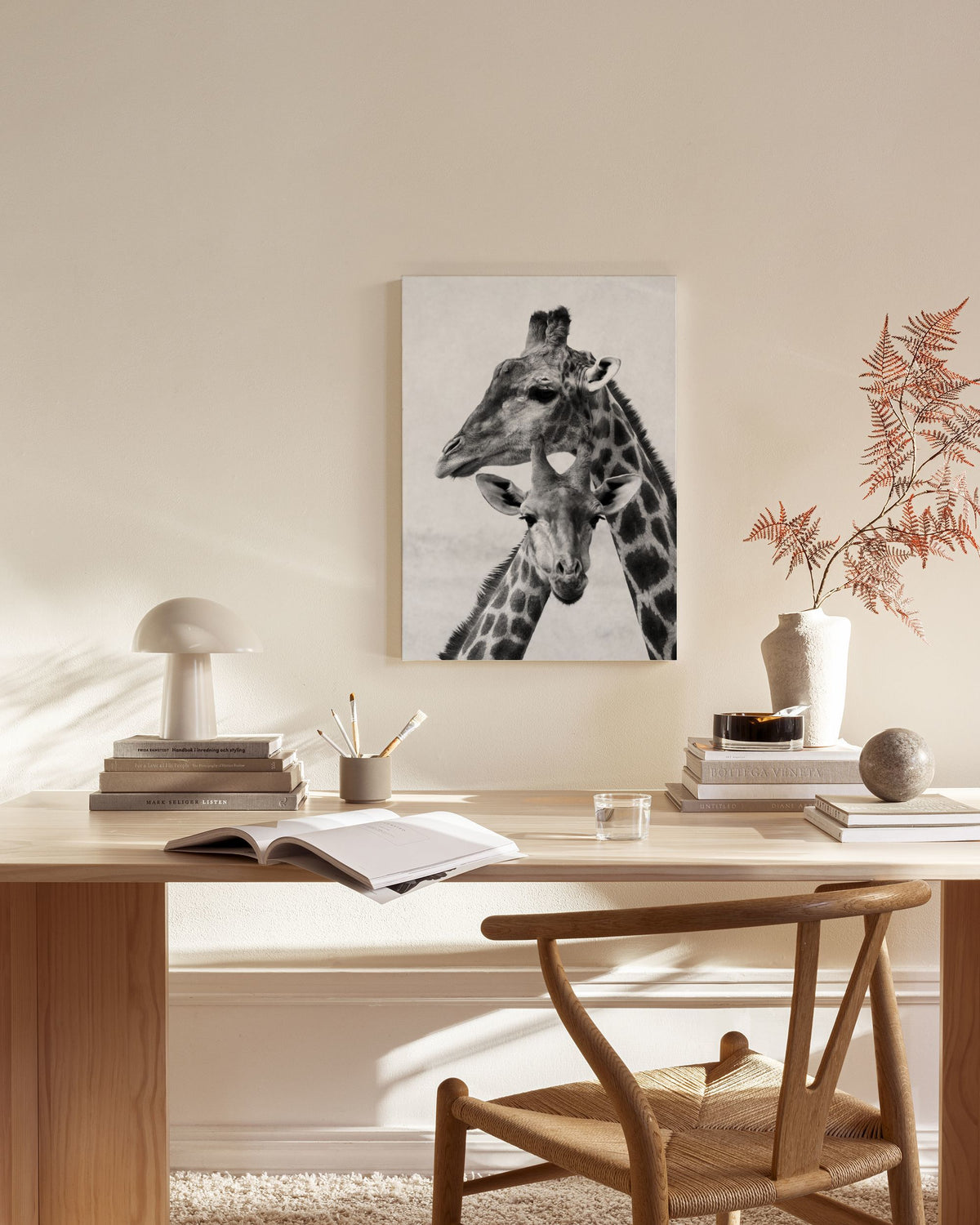 Giraffe Emotions Canvas print
