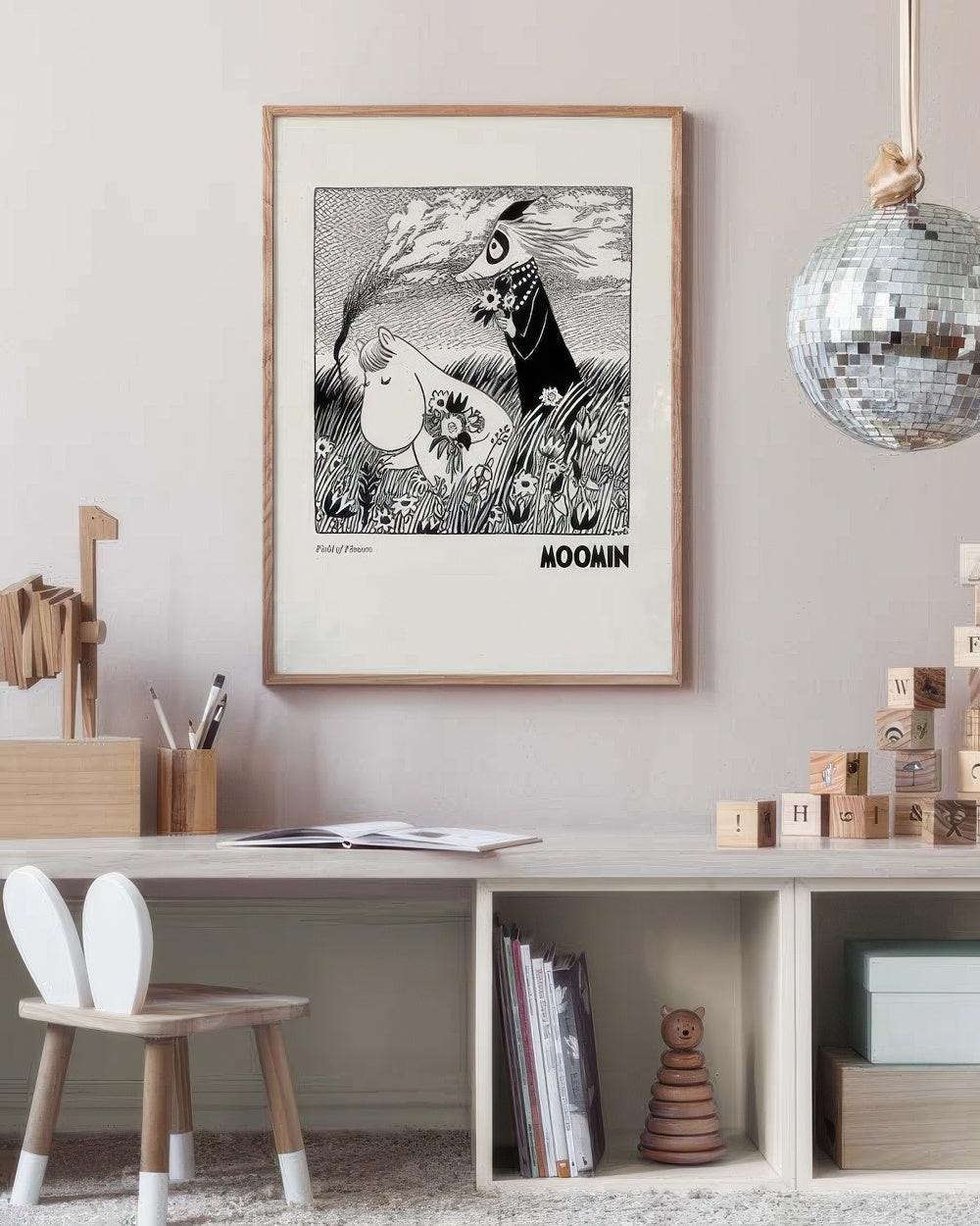 Moomin - Field of Flowers Print