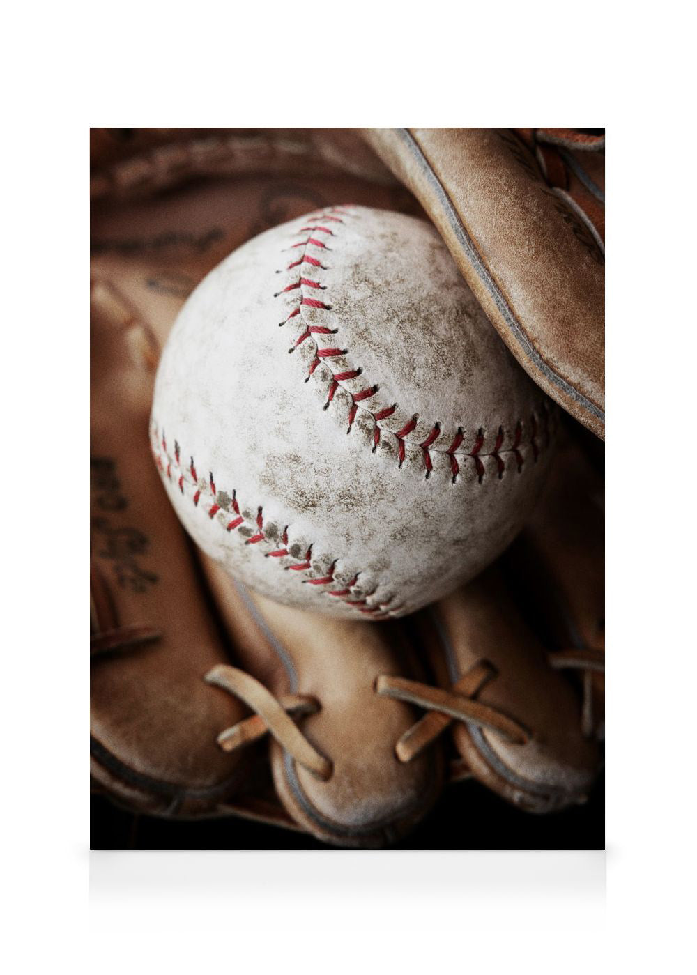 Baseball in Glove Canvas print