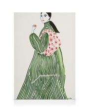 Green Coat Canvas print