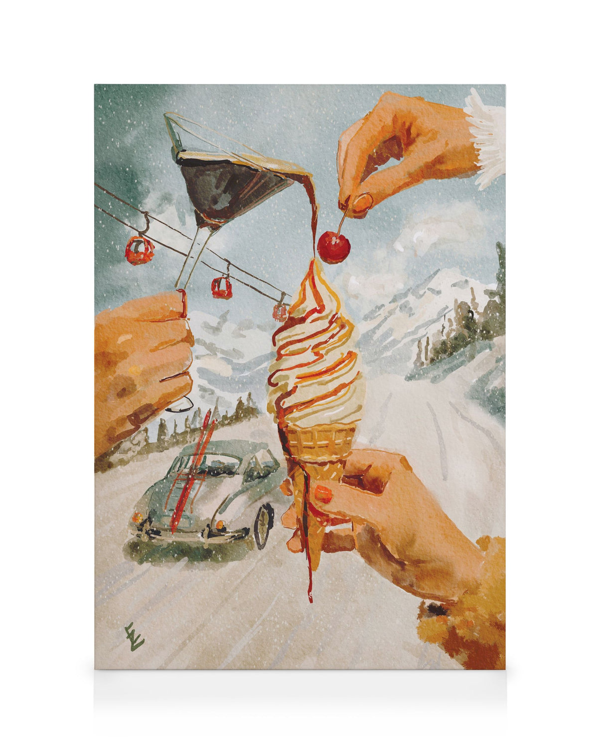 Ekaterina Zagorska - Vanilla Ice Canvas print