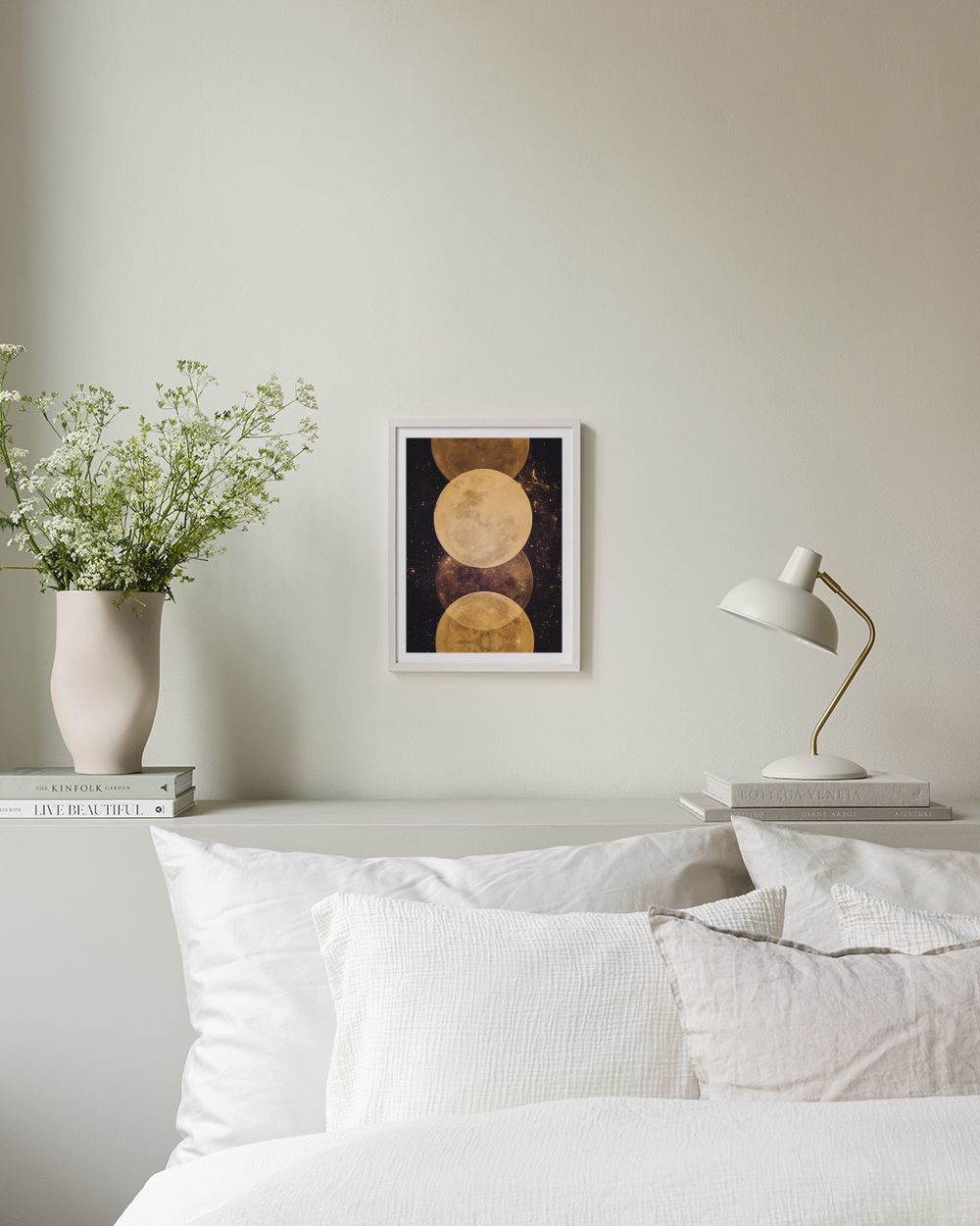 Gold Moon Phases Print