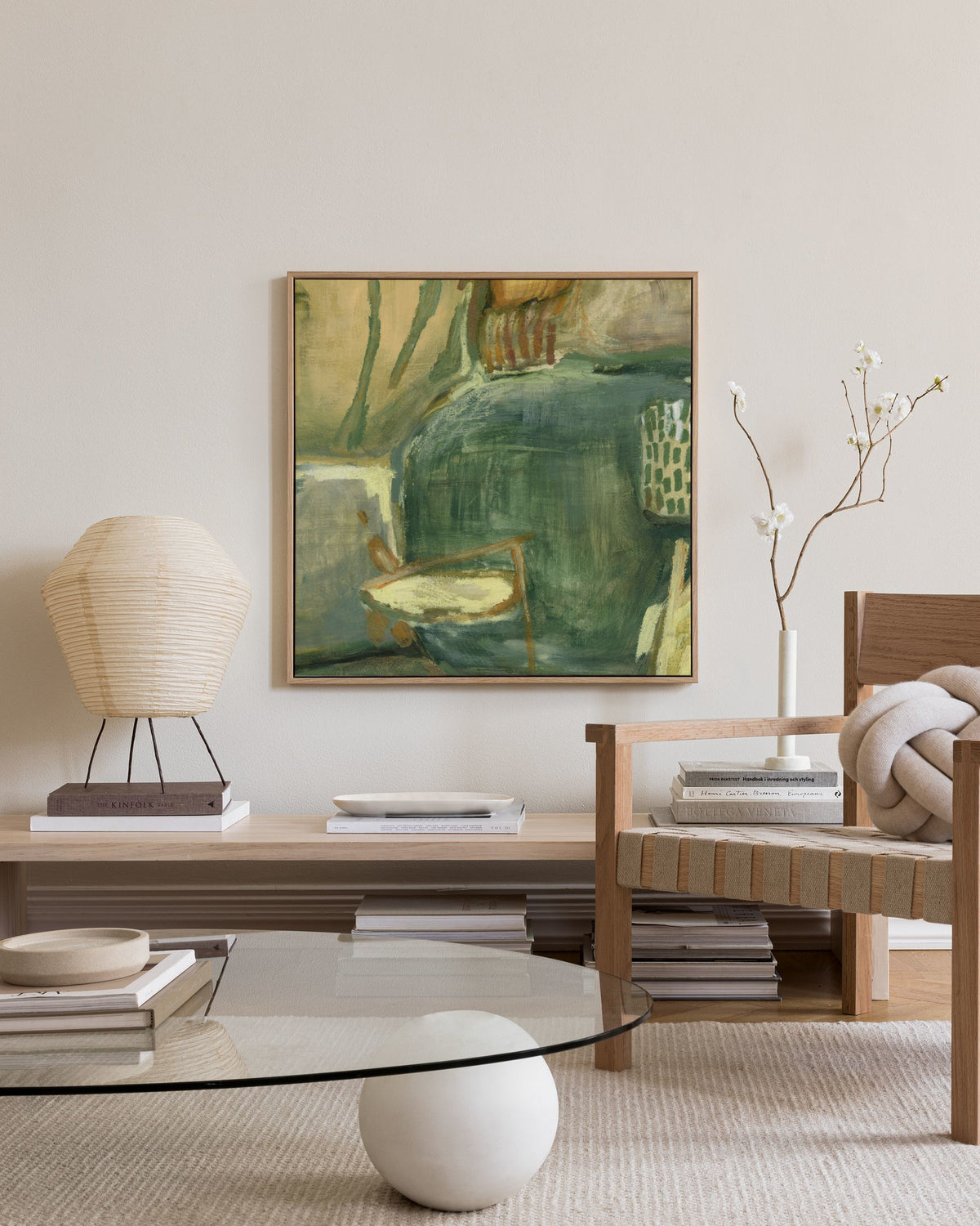 Abstract Greenscape Canvas print