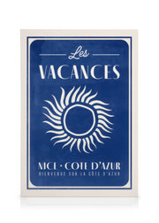 Les Vacances Canvas print