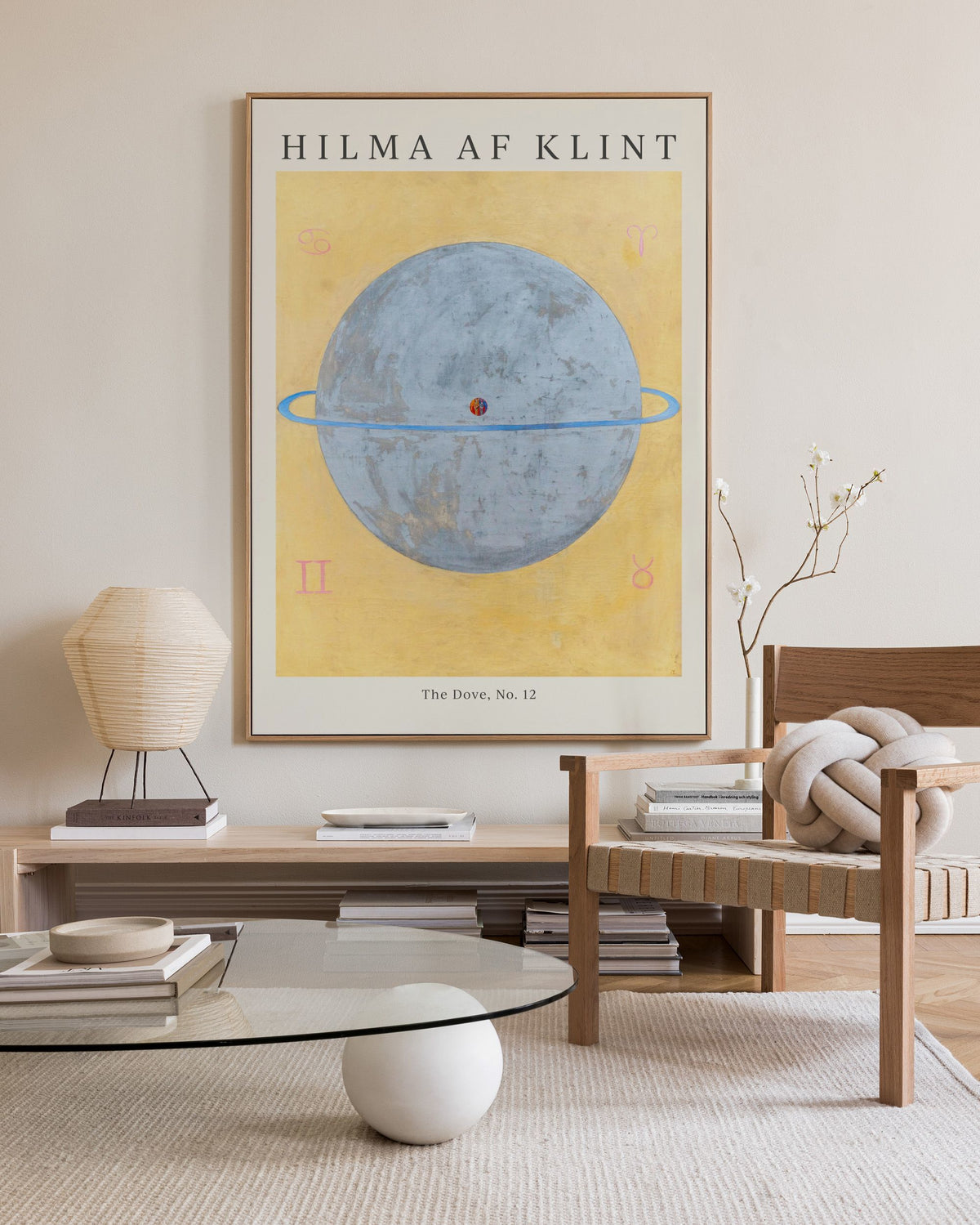 Print - The Dove No.12 by Hilma af Klint Καμβάς