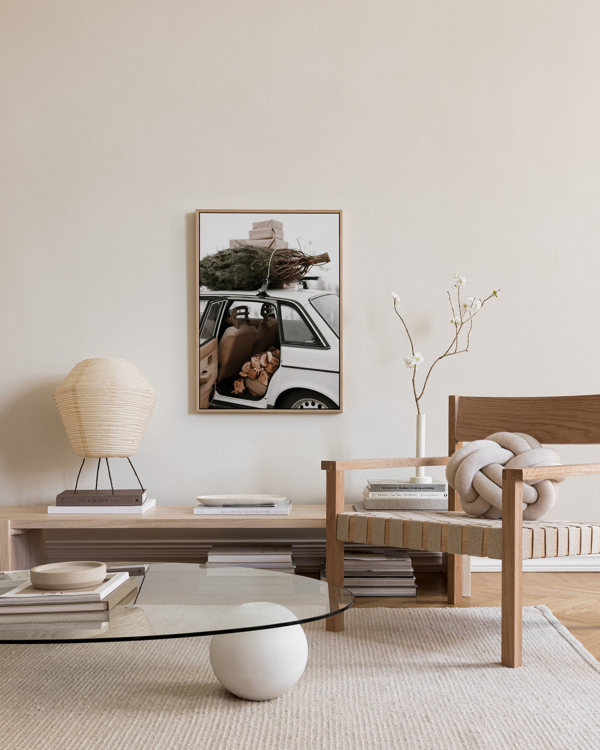 Holiday Car Canvas print