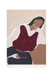 Ivy Green - Contemplating Illustration Canvas print