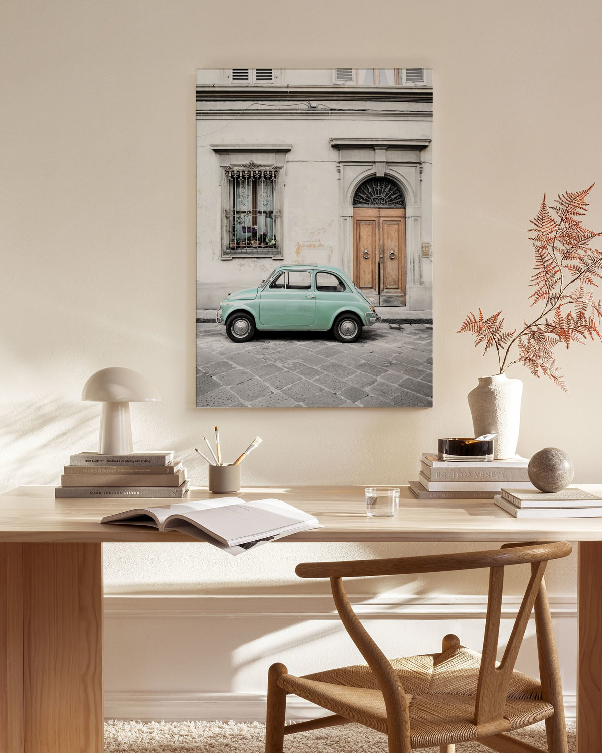 Vintage Car In Italy Canvas print