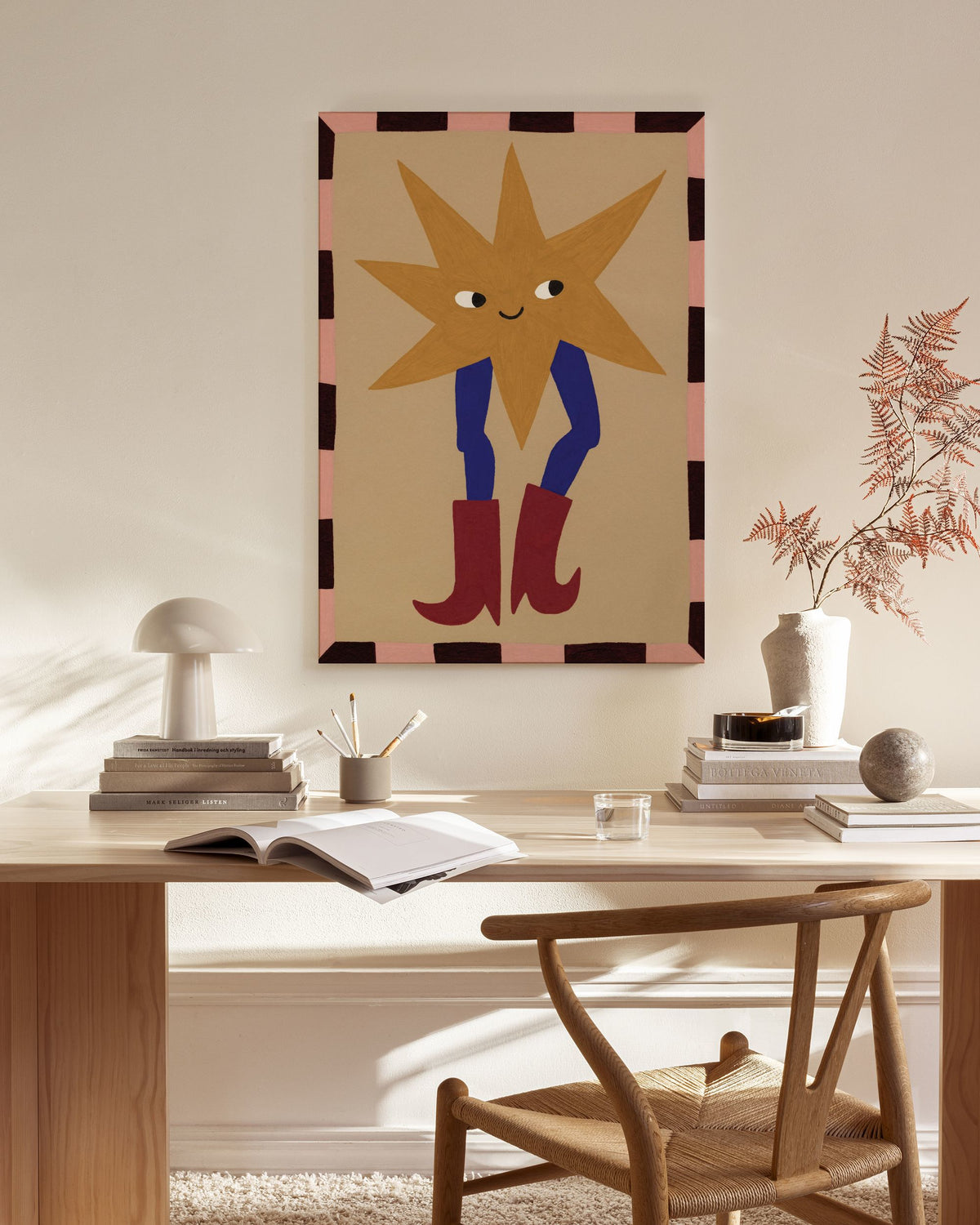 Star in Boots Canvas print