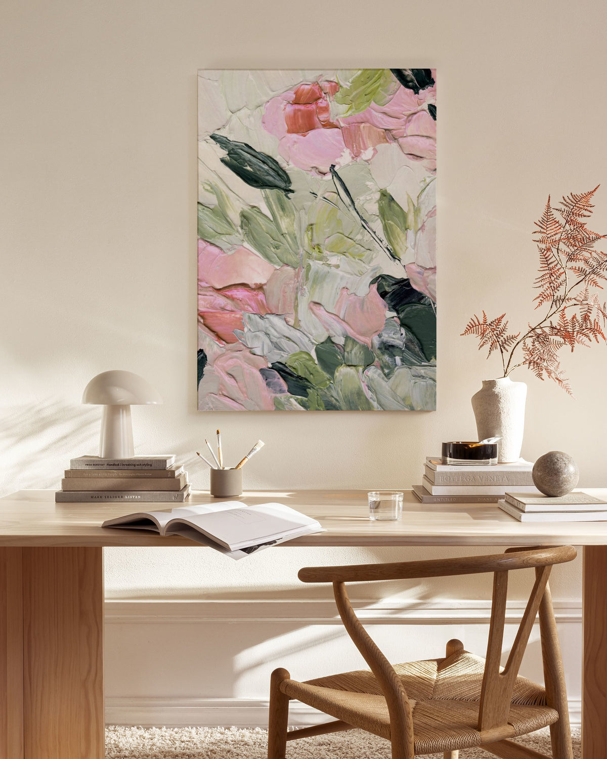 Flowers in Paint No1 Canvas print