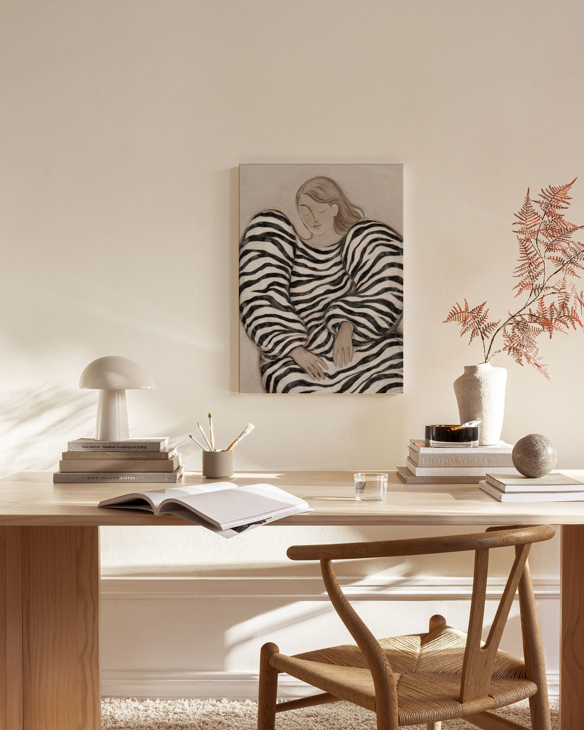 Zebra Striped Dream Canvas print