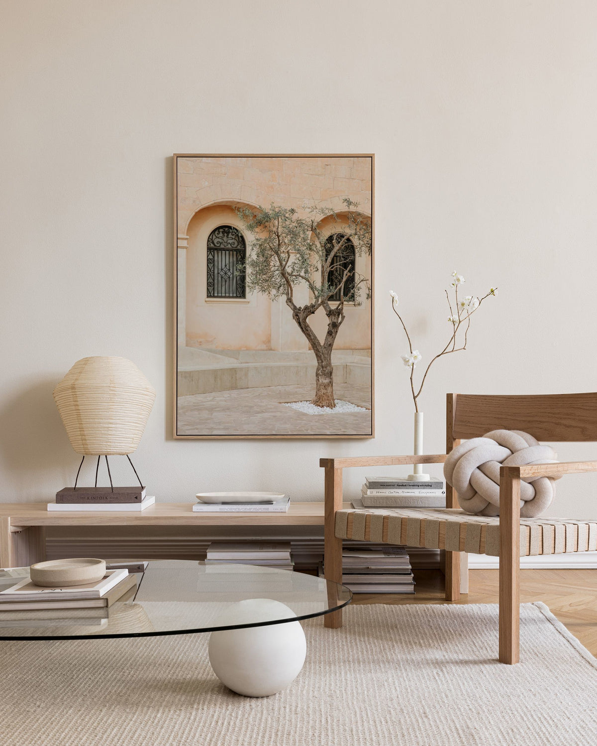 Lonely Olive Tree Canvas print