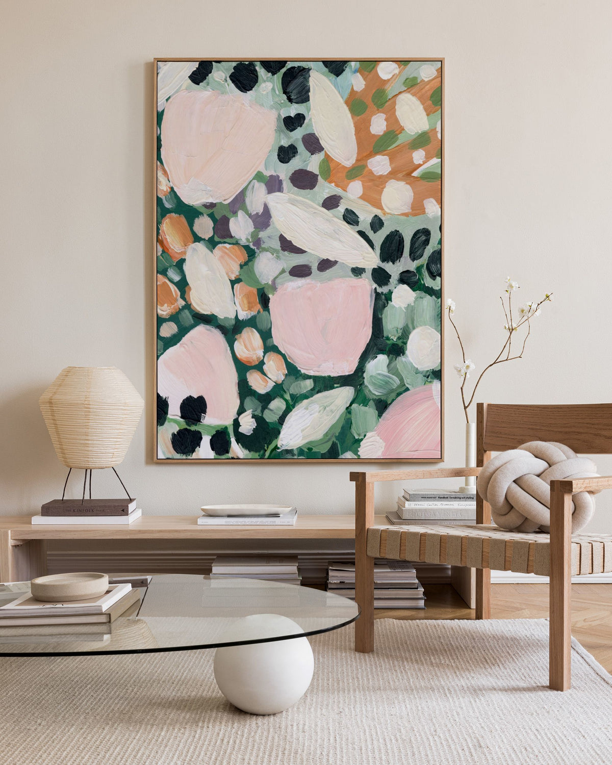 Acrylic Garden No1 Canvas print