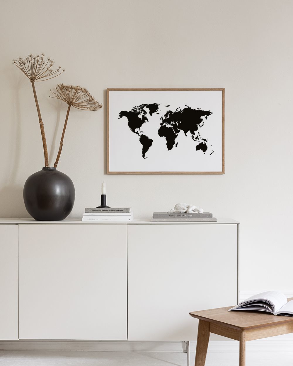 World Map Print, Bow