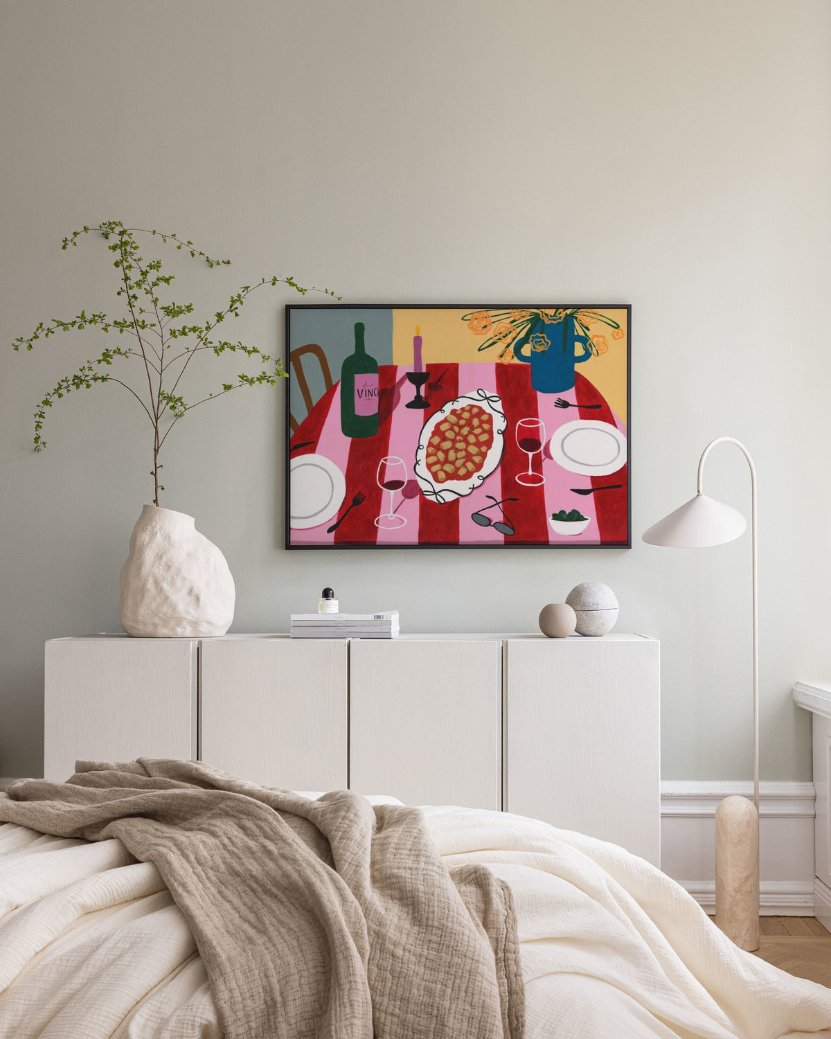 Girl Dinner Canvas print