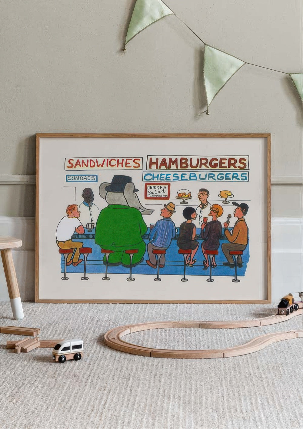 Babar - Babar Comes to America Print