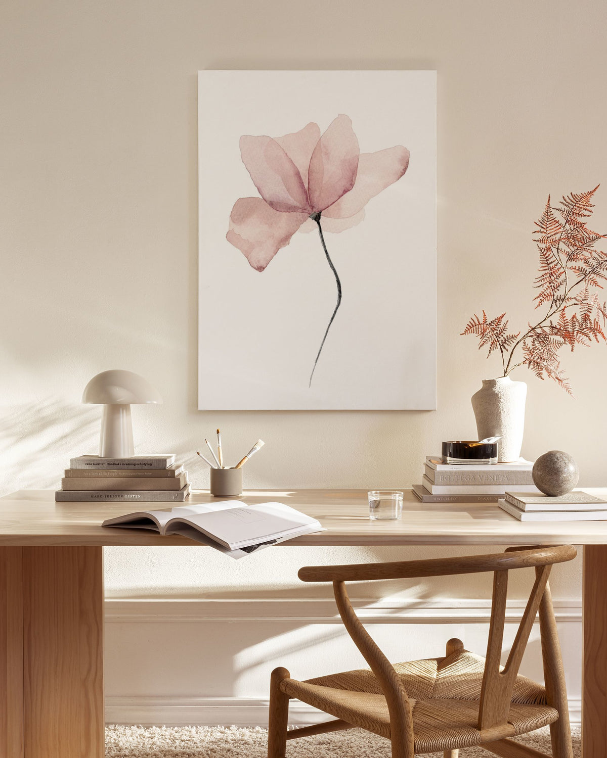 Aquarelle Flower Canvas print