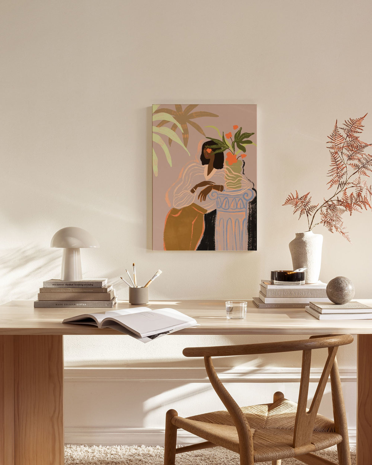 Arty Guava - Lay Hoon - Woman Waiting Canvas print