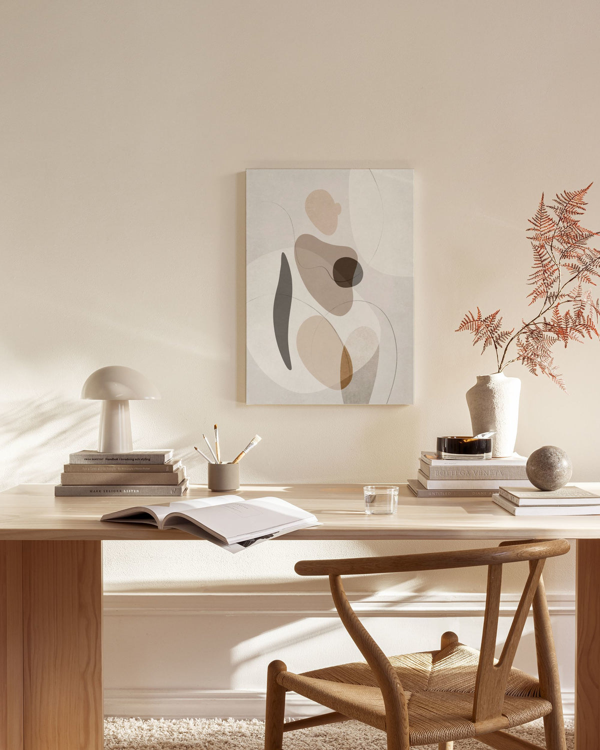 Organic Shapes Figure No2 Canvas print