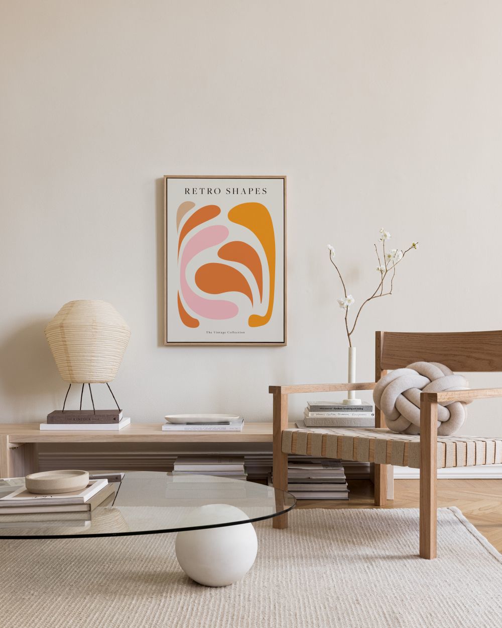 Retro Shapes No1 Canvas print