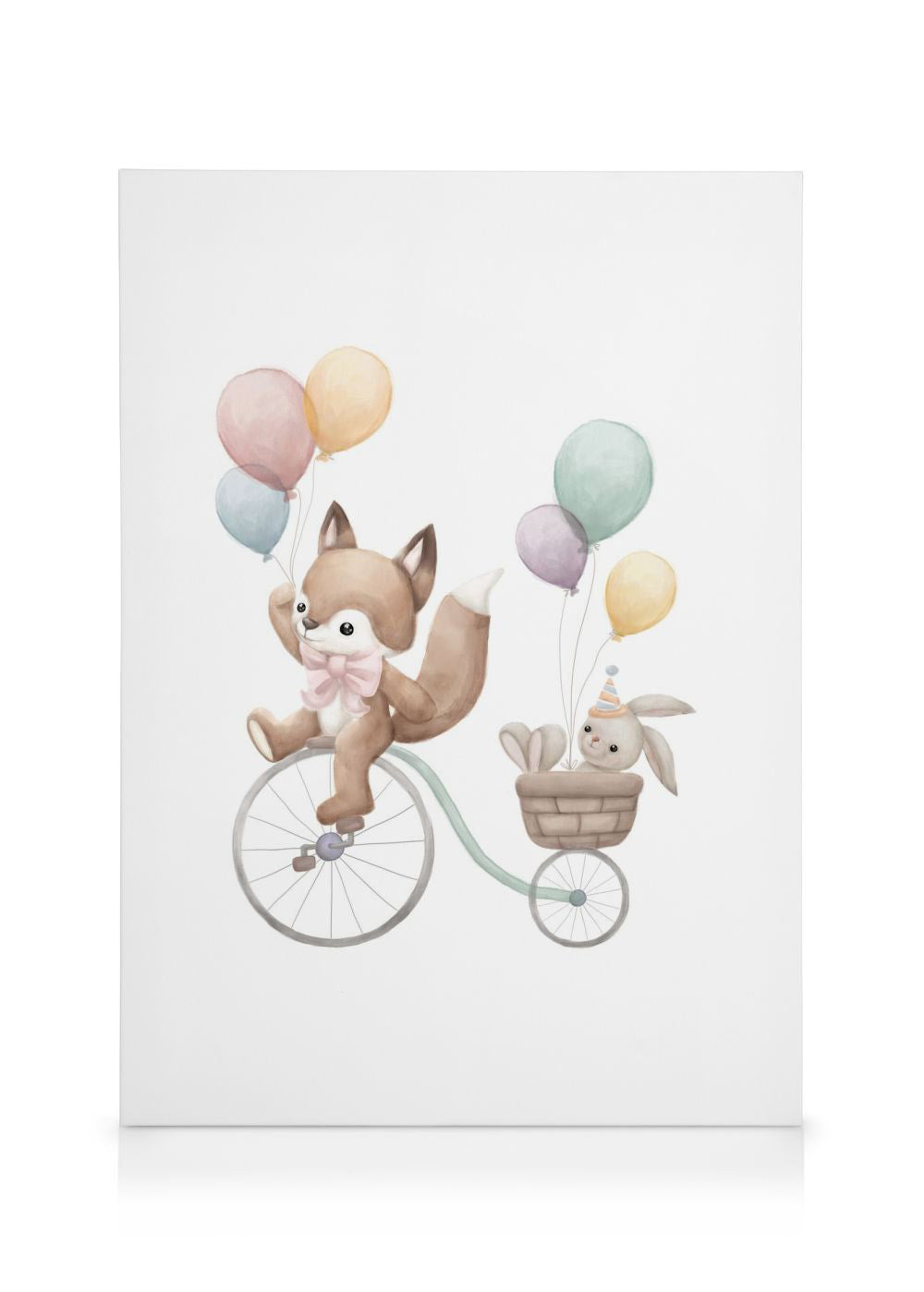 Biking Buddies Canvas print