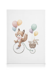 Biking Buddies Canvas print