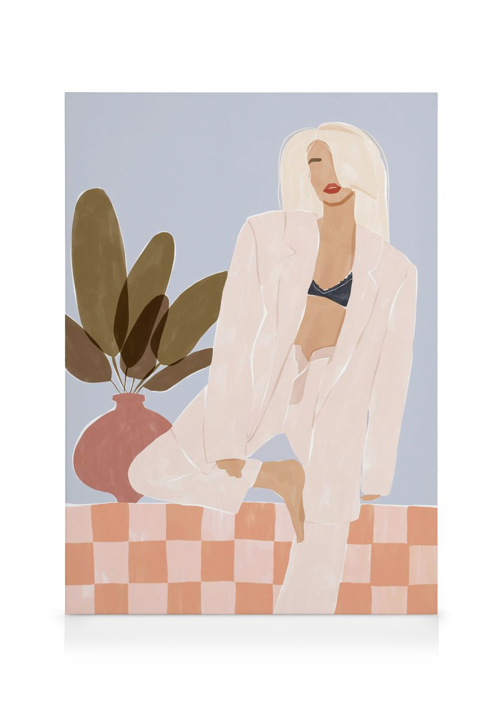 Ivy Green - Woman Doing Yoga Canvas print
