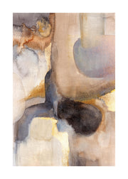 Golden Watercolor No1 Print