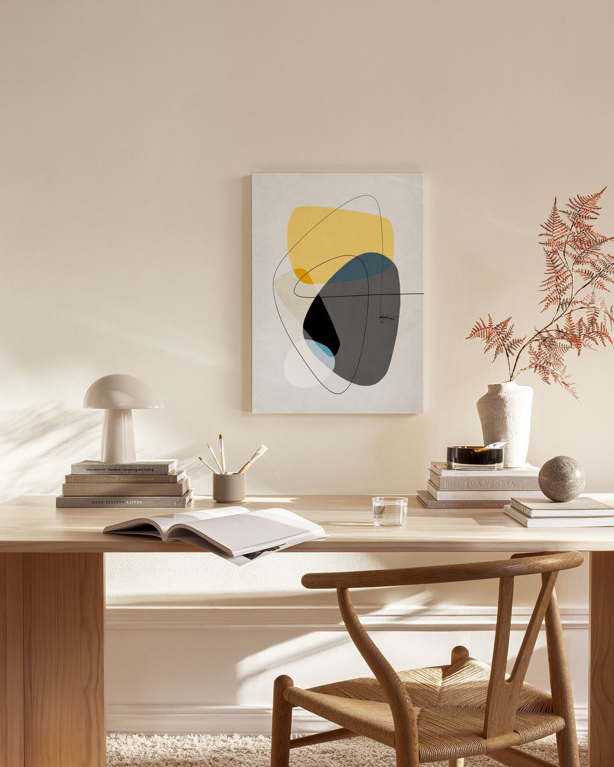 Contemporary Yellow No2 Canvas print