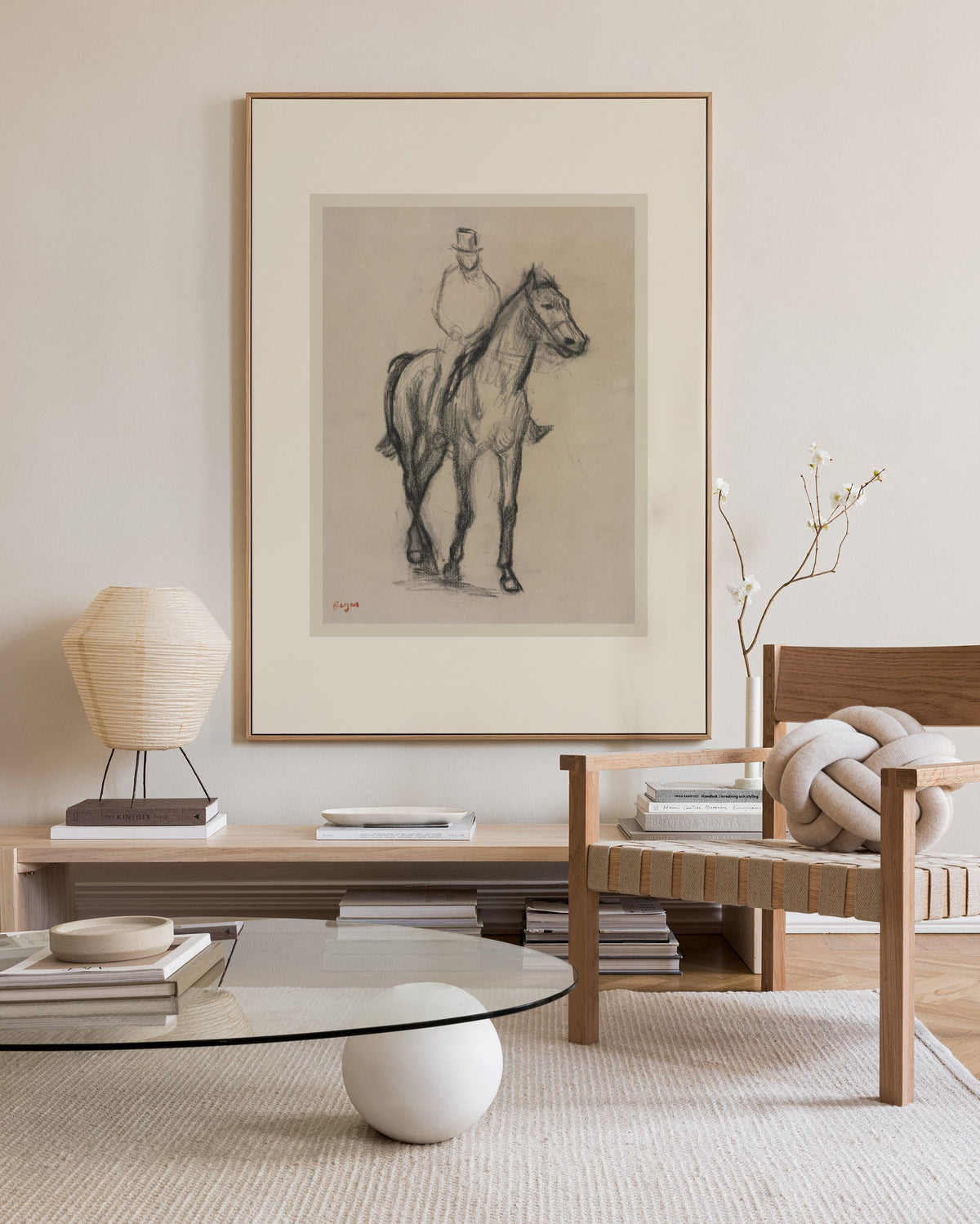 Edgar Degas - Horse and Rider Canvas print