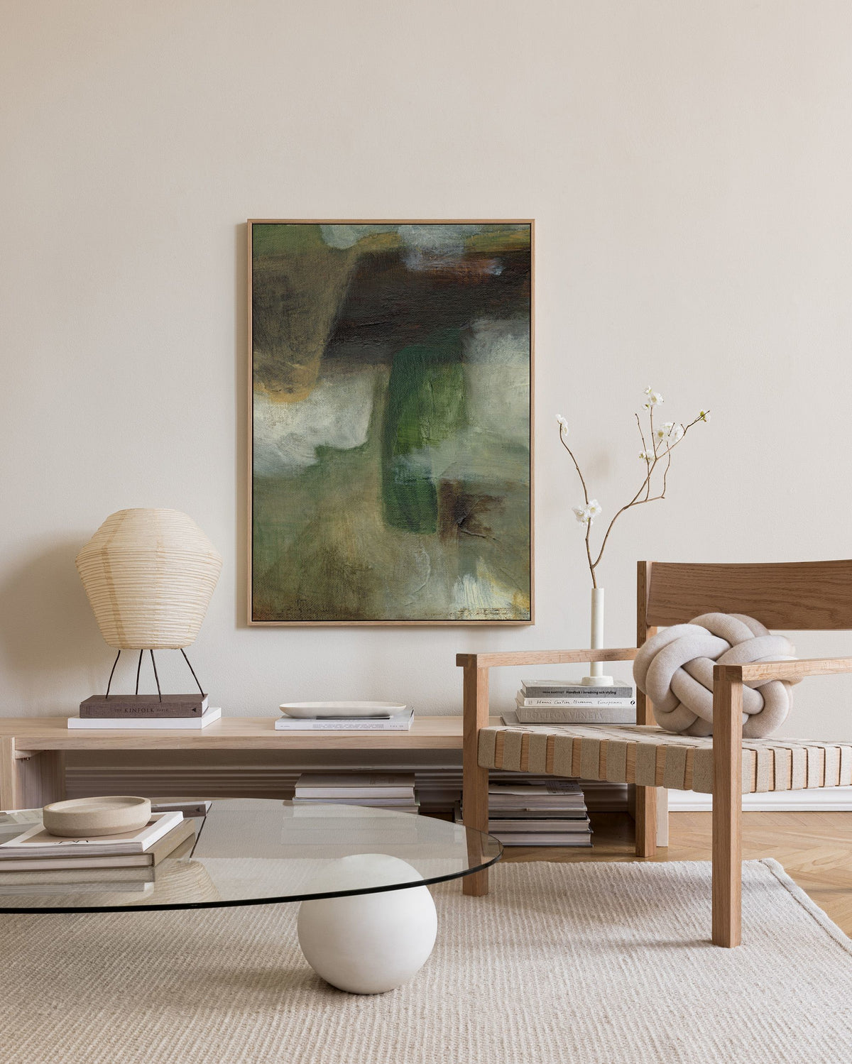 Earthy Layers No3 Canvas print