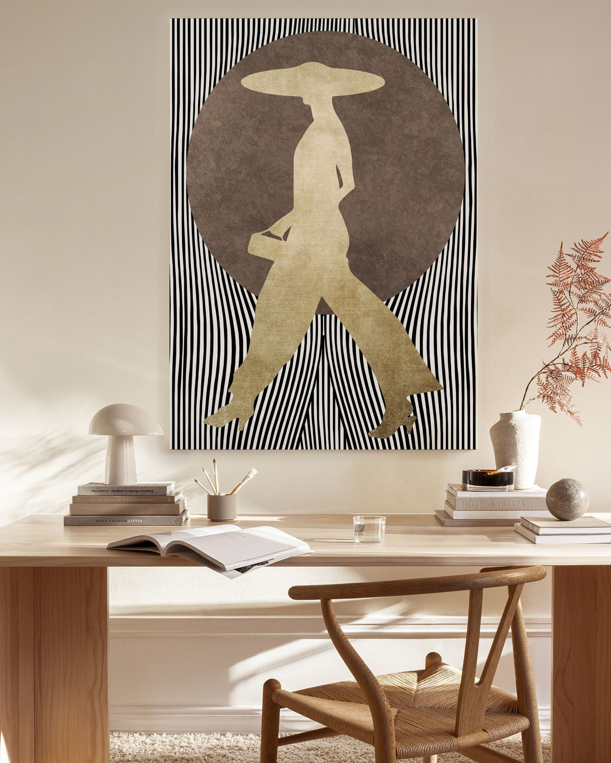 Boris Draschoff  Kubistika - La Madame Noir Canvas print