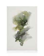 Moss Green Abstract Canvas print