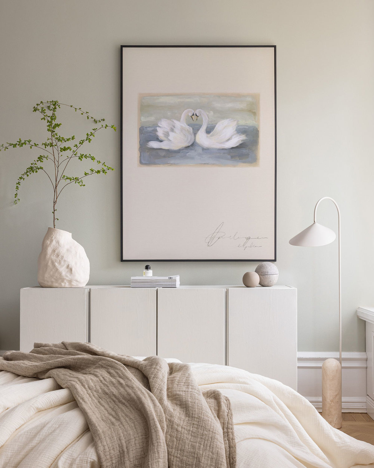 The Swans Canvas print