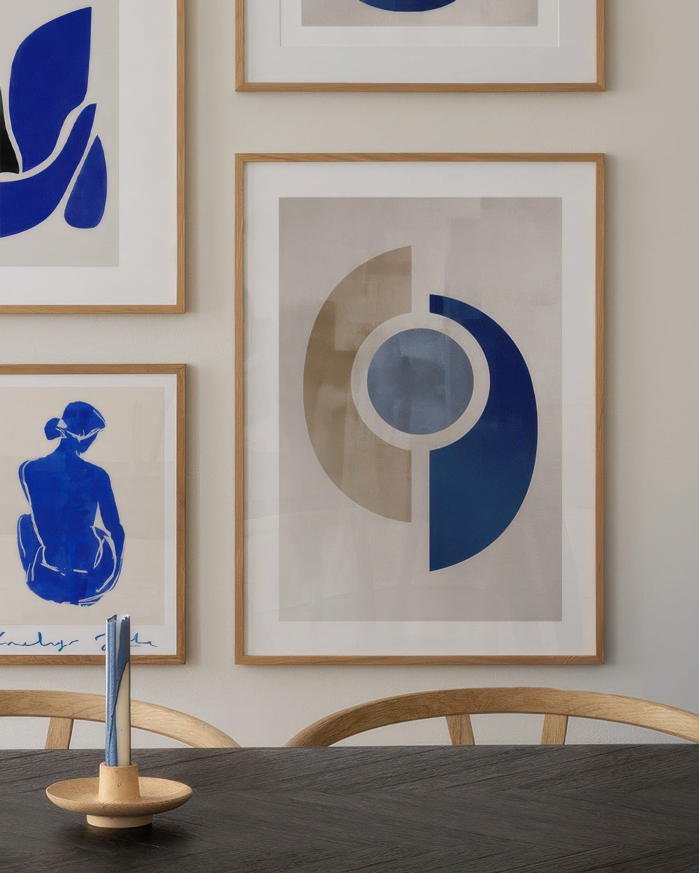 Blue Geometric No2 Print