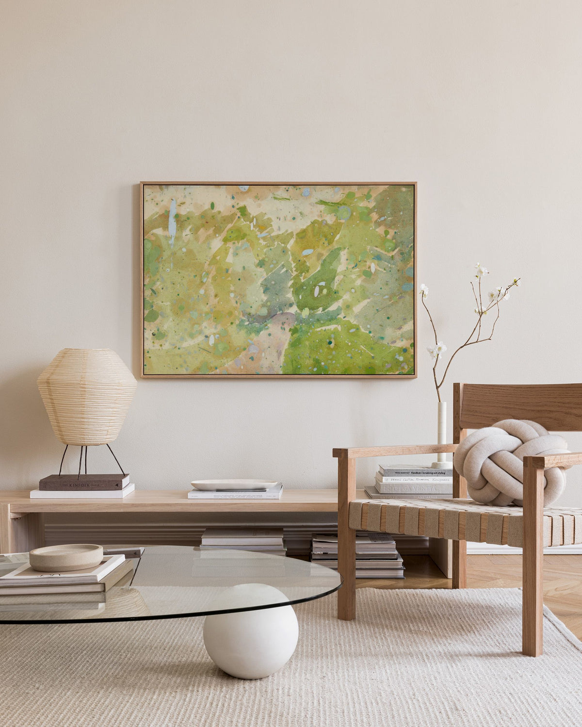Edvard Weie - Color Study for Road through the Forest Canvas print